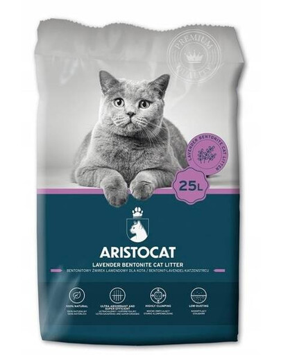 ARISTOCAT Bentonite Plus podstielka pre mačky, 25 l (20 kg)