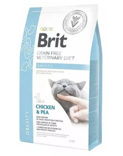 BRIT veterinárne krmivo mačacia obezita 2 kg