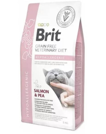 BRIT Veterinary Diets Cat hypoalergénne krmivo 5 kg