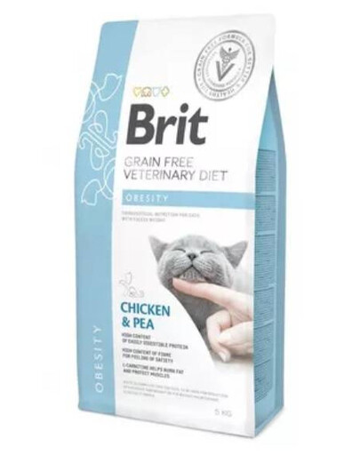 BRIT veterinárne krmivo pre mačky s obezitou 5 kg