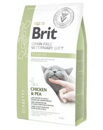 BRIT Veterinary Diets diabetes pre mačky 2 kg