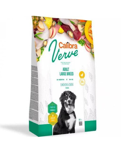 CALIBRA Dog Verve GF Adult Large Chicken&Duck 12 kg pre veľké plemená