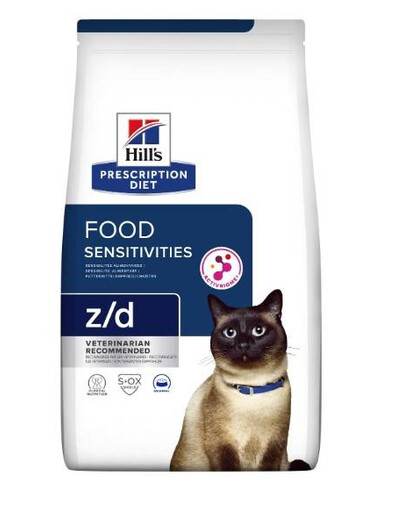 HILL'S Prescription Diét z/d Food Sensitivity Activ Biome granule pre mačky s citlivým tráviacim systémom 3 kg