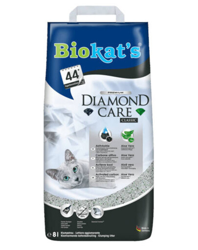 BIOKAT'S Diamond Care Classic bentonitová podstielka pre mačky 8 l