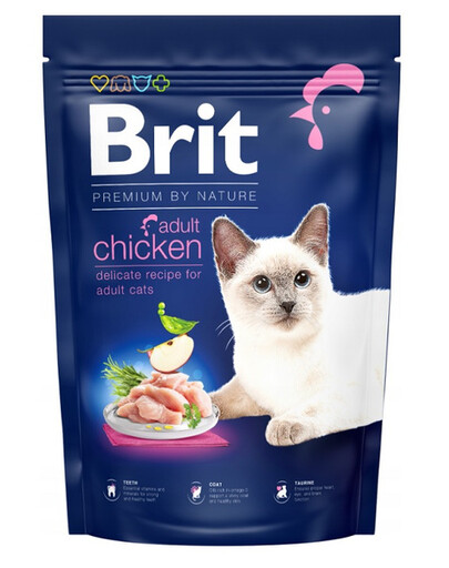 BRIT Cat Premium by Nature granule pre mačky s kuracím mäsom 1,5 kg