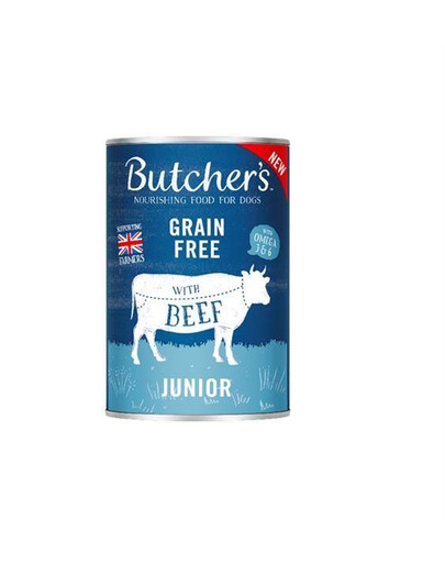 Butcher's Original Junior, kúsky so želé 400 g konzerva pre šteňatá