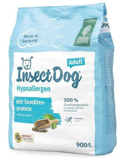 InsectDog Hypoalergén 900 g hypoalergénne granule pre dospelých psov, 900 g