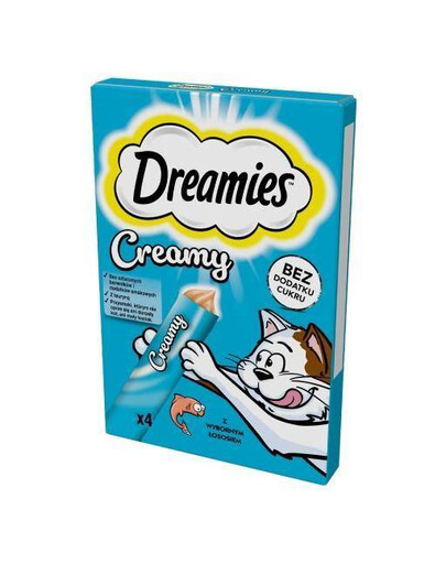 DREAMIES mačacia maškrta s lahodným lososom 44x 10 g