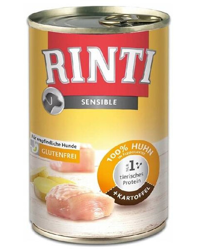 RINTI Sensible konzerva pre psov s kuracím mäsom a zemiakmi 400 g