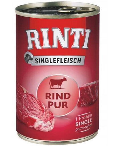 RINTI Singlefleisch Beef Pure monoproteínová konzerva pre psov s hovädzím mäsom 400 g