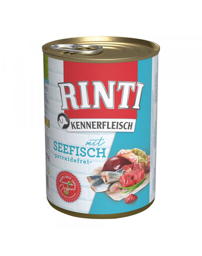 RINTI Kennerfleisch Sea Fish morské ryby 400 g konzerva pre psov