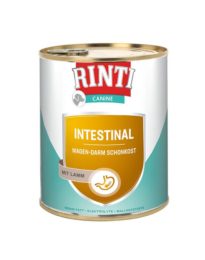 RINTI Canine Intestinal konzerva pre psov s jahňacím mäsom 800 g