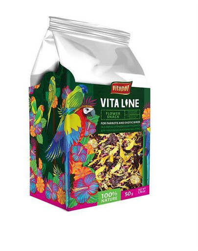 Vitaline Flower desiata pre papagáje a exotické vtáctvo 50 g