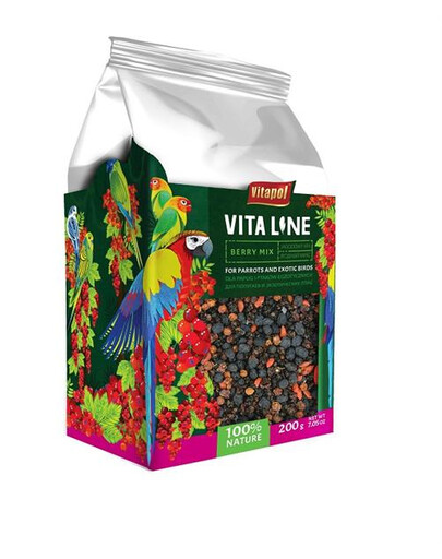 VitalineBerry mix pre papagáje a exotické vtáctvo 200 g