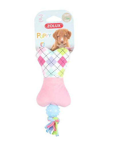 Plyšová hračka pre šteňa TINYBone ružová plyšová hračka pre psa