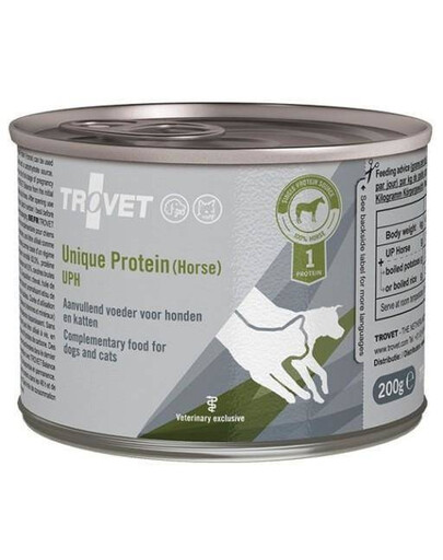 TROVET Unique Protein Horse UPH pre psy a mačky s konským mäsom 200 g