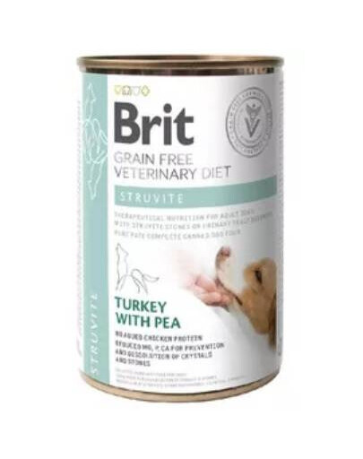 BRIT Veterinary Diet Struvite Turkey&Pea na ochorenie močových ciest pre psov 400 g