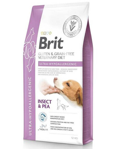 BRIT Veterinary Diets Dog Ultra-Hypoalergenic 12 kg hypoalergénne krmivo pre psov