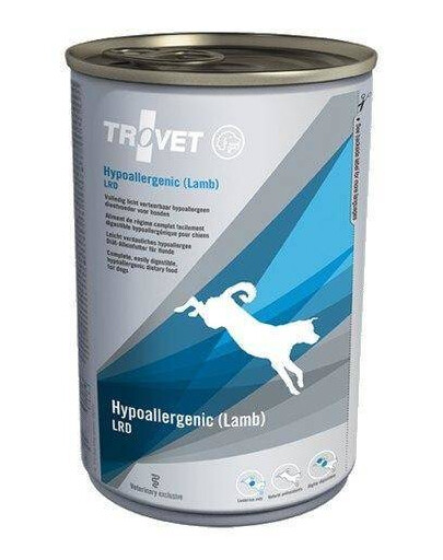 TROVET hypoalergénne jahňacie LRD Lamb krmivo pre psov 400 g