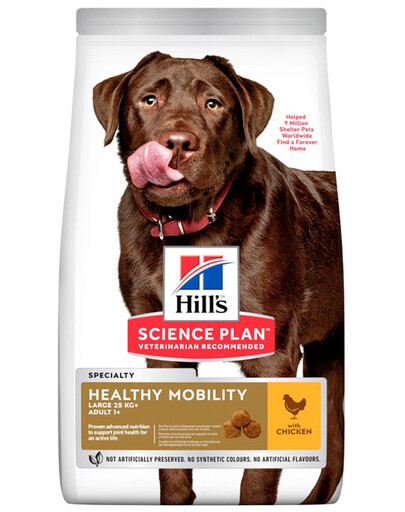 HILL'S Science Plan Adult Healthy Mobility Large Breed Chicken granule pre psy veľkých plemien s kuracím mäsom 14 kg