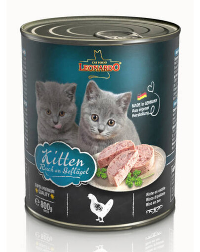 LEONARDO Quality Selection Kitten konzerva pre mačiatka s hydinou 800 g