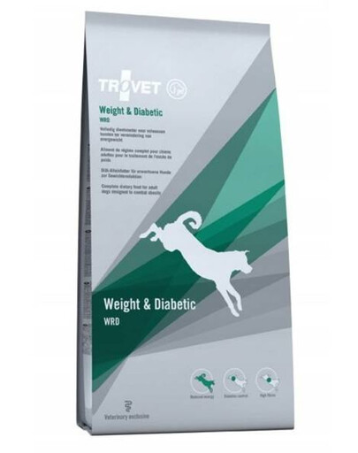 TROVET Weight Diabetic WRD granule pre dospelých psov 3 kg