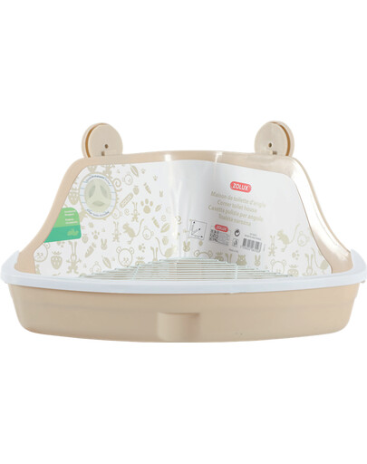 Zolux Malý rohový WC 320x230x145 mm béžový