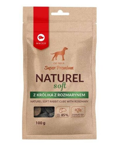 Maced Super Premium NATUREL Soft S ROZMARÍNOM, 100 g maškrta pre dospelých psov, 100 g