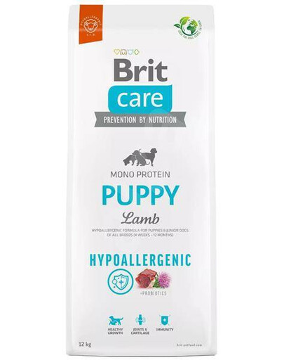 Brit Care Dog hypoalergénne jahňacie granule pre šteňatá 12 kg