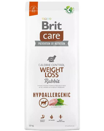 Brit Care Dog hypoalergénne granule na chudnutie pre dospelých psov s nadváhou 12 kg