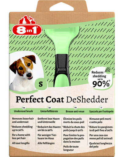 Zolux 8v1 Perfect Coat DeShedder Dog S hrebeň na vyčesávanie podsady pre psa S