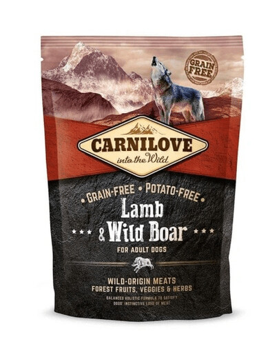 Carnilove Lamb & Wild Boar For Adult 1,5 kg granule pre dospelých psov jahňacie a diviak