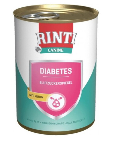 RINTI Canine Diabetes kura 400 g konzerva pre psov