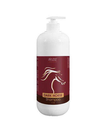 ŠampónDARK HORSE Shampoo 1l zosilňujúci farebný šampón pre kone s čiernou a tmavou srsťou