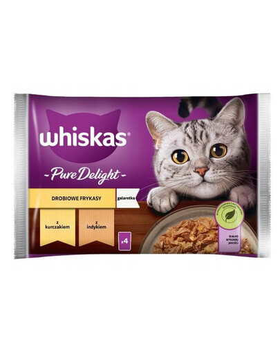 Whiskas vrecko pre mačku s morčacím a kuracím mäsom 4x 85 g