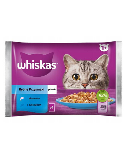 Whiskas vrecko pre mačku s žrebom a tuniakom 4x 85 g