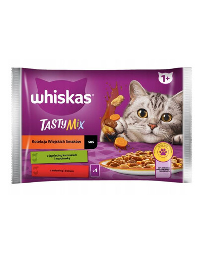 Whiskas Tasty Mix sada kapsičiek pre mačky 4x 85 g