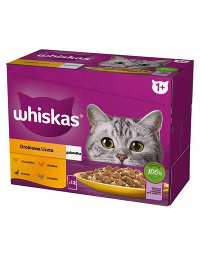 Whiskas sada kapsičiek s hydinovým, morčacím, kačacím a kuracím mäsom 12x 85 g