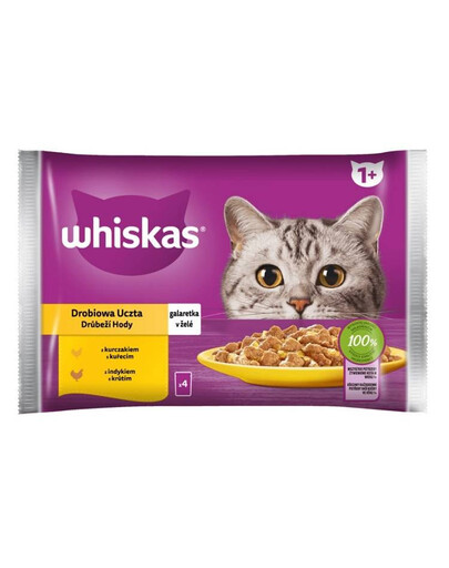 Whiskas sada kapsičiek s morčacím a kuracím mäsom 4x 85 g