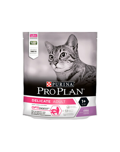 Purina Pro Plan Delicate 400 g - granule pro kočky s citlivým zažívacím traktem s krůtím masem 400 g