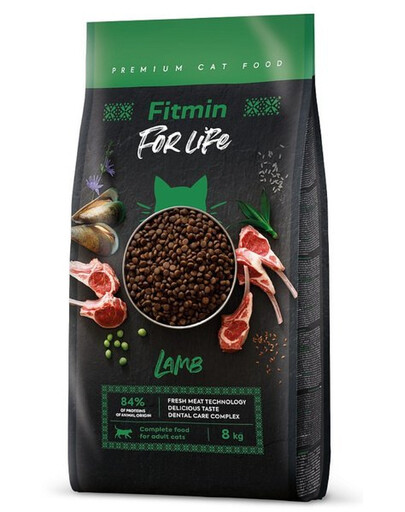 FITMIN Cat For Life Adult Lamb granule pre mačky s jahňacím mäsom 8 kg
