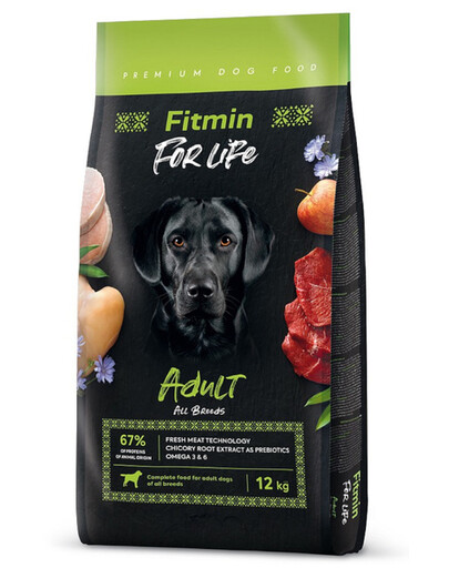 FITMIN For Life Adult All Breeds granule pre psov 12 kg