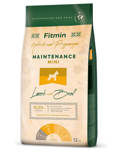FITMIN Dog Mini Maintenance Lamb&Beef granule pre psov s jahňacím a hovädzím mäsom 12 kg