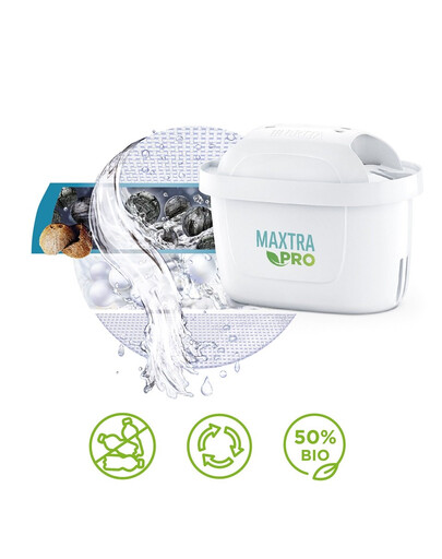 BRITA Vodný filter pre mäkkú a stredne tvrdú vodu Maxtra Pro Pure Performance, 3+1 ks