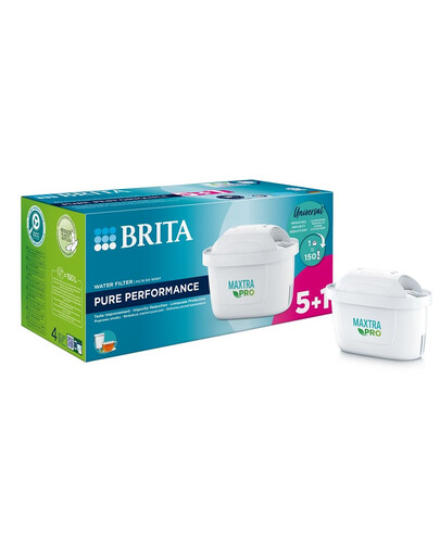 BRITA Vodný filter pre mäkkú a stredne tvrdú vodu Maxtra Pro Pure Performance, 5+1 ks