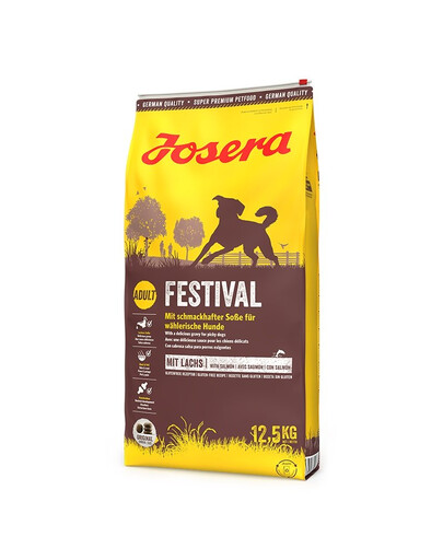 JOSERA Festival 25kg (2x12,5kg) + SIMPLY FROM NATURE prírodné párky s jeleným mäsom 2x200 g