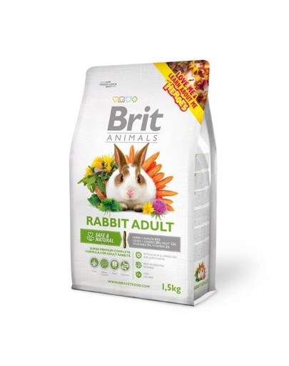 BRIT Animals Rabbit Adult Complete pre dospelých králikov 1,5kg