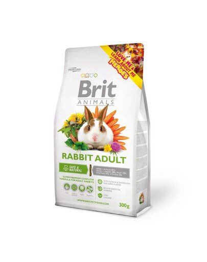 BRIT Animals Rabbit Adult Complete pre dospelých králikov 300g