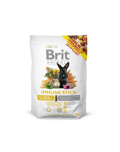 Brit Animals Immune Stick for Rodents maškrta pre hlodavce 80g