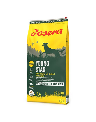 JOSERA YoungStar 12,5kg + 2 x 400g Meat Lovers Junior ZADARMO